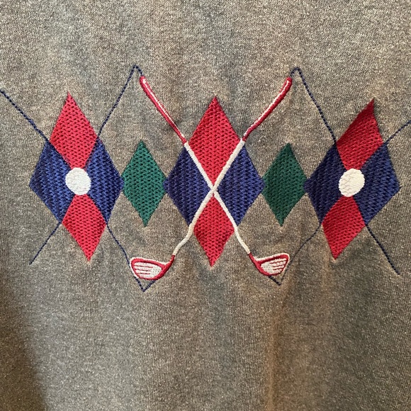 VTG Golf Crew Neck Embroidered Sweatshirt XL - Picture 2 of 5